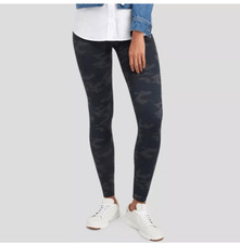 Spanx Seamless Look At Me Now Leggings In Black Camo Size L