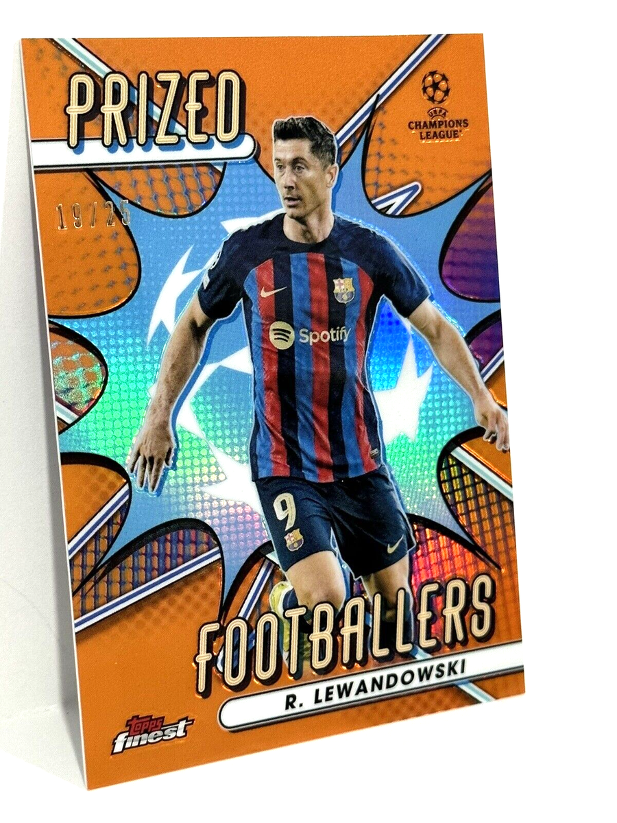 2022-23 Topps Finest UCL Prized Footballers Robert Lewandowski