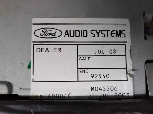 3S7T18C815AC Sistema Audio/Radio Cd para FORD MONDEO BERLINA (GE) Trend 100275 - Imagen 3 de 10