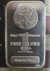 1 oz Silver Bar Walking Liberty Design Secondary Market .999 Fine "No Reserve"