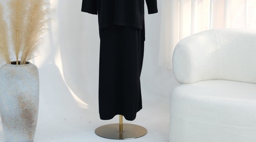 Soild Color Outfits Set Dubai Women Top Blouse Long Skirt 2 Piece Kaftan Ramadan - Picture 12 of 28