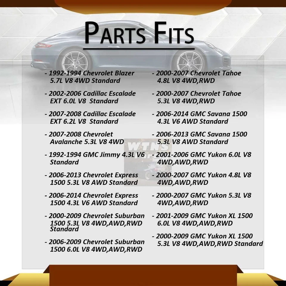 4x GMB U-Joints Front Rear Shaft All Joints For GMC Yukon 6.5L 4WD RWD 1996-1997 - Image 2 of 4