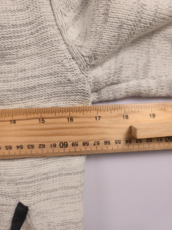 GUESS Contemporary Knit Jacket Regular Fit Marl Grey Full Zip M 281 image 6