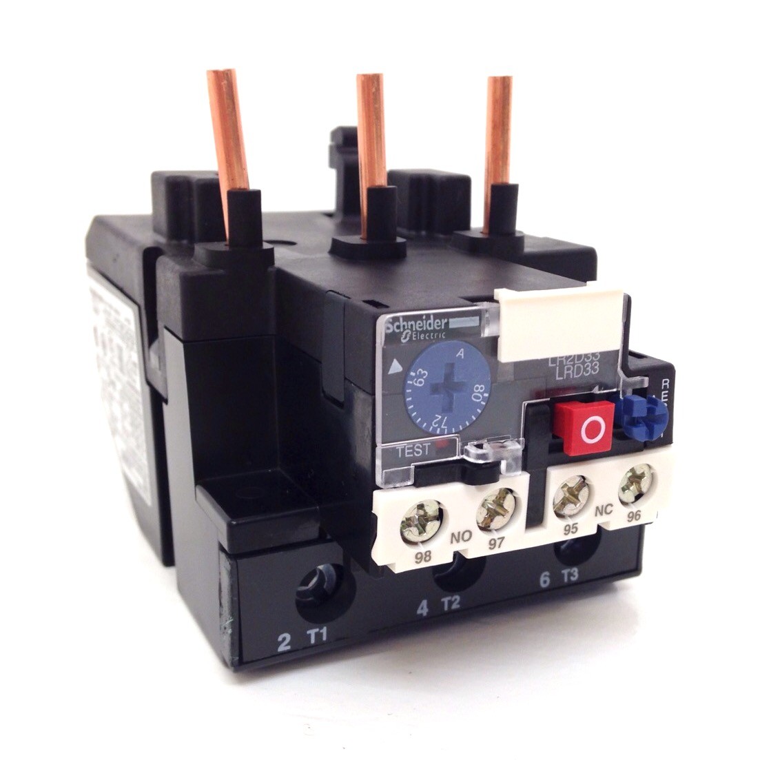 Thermal Overload Relay LRD3363 Schneider 3P 1NC + 1NO Aux 63-80A