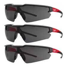 3-Pack Milwaukee Tinted Safety Glasses Anti-Scratch, Hard Coat Protects Lenses