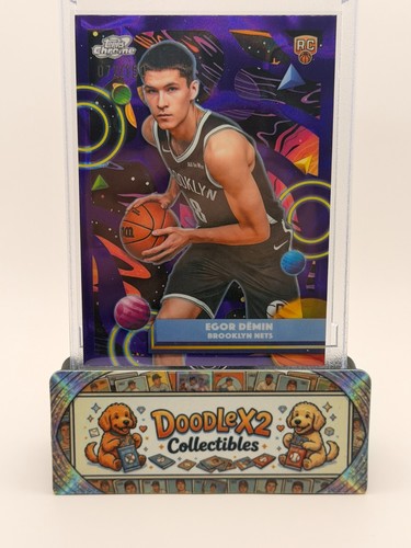 2025-26 Topps Chrome Cosmic Egor Demin #39 RC Brooklyn Nets Purple /150