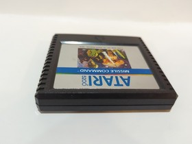 Missile Command  [Atari 5200, 1982] Cartridge, and overlay.