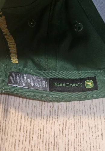 John Deere Hat Adjustable Green Youth 4-10 Years. Nothing Runs Like A Deere Farm - Picture 8 of 11