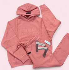 Fear of God Essentials Coral Set XL Hoodie  Sweatpants  Cuffed  Bottom