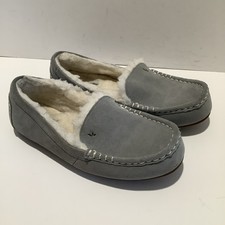 Koolaburra by UGG Lezly Wild Dove Gray Womens Sz. 8W Suede Faux Fur Slippers Exc