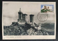 Carte Maximum 1er Jour Timbre N° 1175 Château De Foix Oblitéré Foix 1958