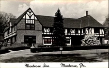Monstrose Inn ~ Montrose Pennsylvania PA ~ RPPC real photo postcard