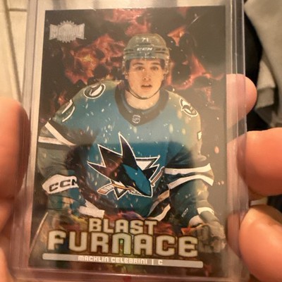 2024-25 Skybox Metal Universe Blast Furnace Macklin Celebrini Rookie #BF-3