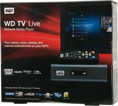Western Digital WD TV Live Mediaplayer Streaming Player Full HD Player HDMI