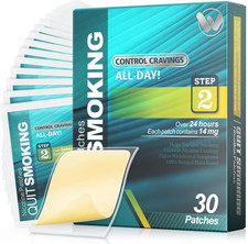 Nicotine Patches Step 2 Easy and Effective Helps Quit Smoking, 14 Mg, 30 Patches