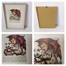 ✅ GOEBEL HUMMEL BILD MIT RAHMEN ca. 22*16 cm