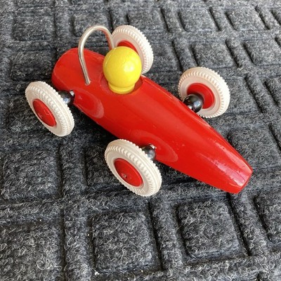BRIO Wooden Red Race Car Toy with Yellow Driver, Approx. 5 Inches