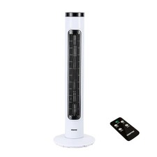 GEEPAS 32" Tower Fan Oscillating Air Cooling 3 Speed Quiet Slim Remote Control