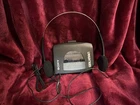 Sony Walkman WM-EX10 Cassette Player w/ PhonesB Black All Original Tested Works