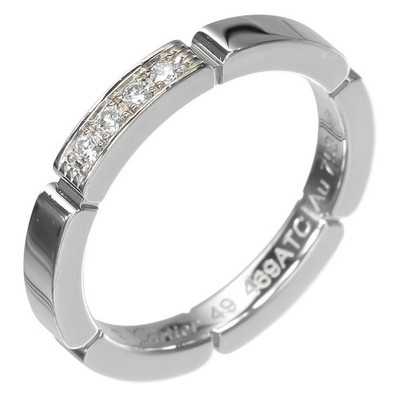 CARTIER Maiyon PANTHERE Ring K18 white gold/diamond #4.7(US Size) 4.1g Women