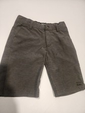 Billabong Boys Gray Quad Blend Chino Shorts with Stretch, Pockets, Casual