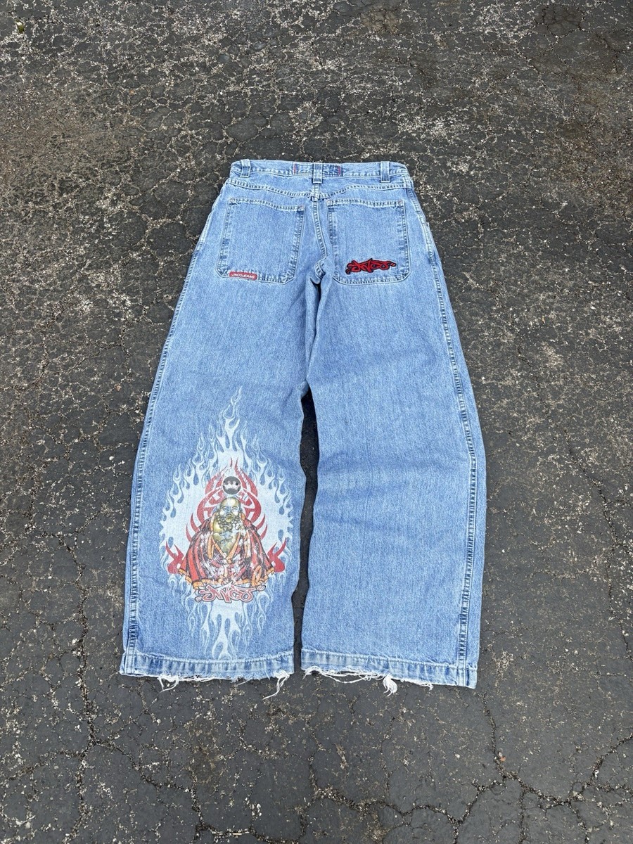 1990's JNCO Buddha Flame Baggy Vintage Rare Jeans (32 Waist) | eBay