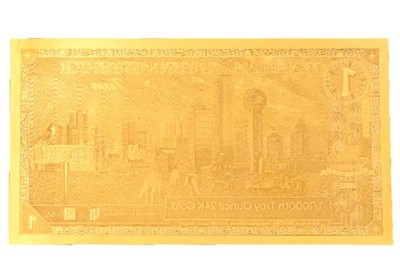 50 DALLAS FORT WORTH Goldback Aurum Gold Foil Note 1/1000 oz 24kt