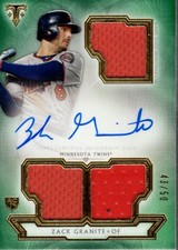 2018 Topps Triple Threads Emerald #RFPARZG Zack Granite Auto /50 - BB