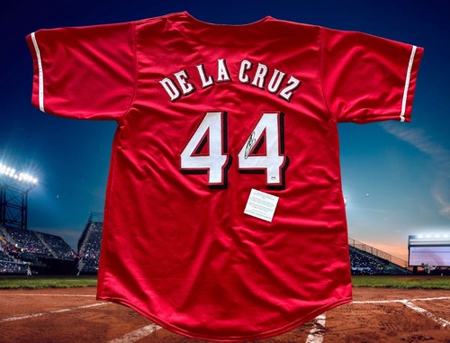Elly De La Cruz Signed Custom Reds Jersey. Authenticated
