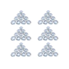 Clear Glass Cabinet Knobs 1.8 Inch Projection Mushroom 60 pcs