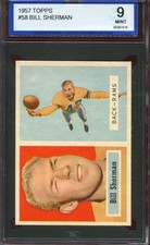 1957 TOPPS #58 WILL SHERMAN ISA 9 LA RAMS *ADT4765