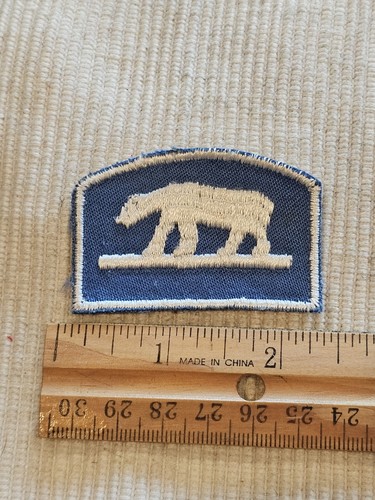 WWI 1920s US Army Russia Siberian Expeditionary Blue Twill Used Patch a L@@K!!!