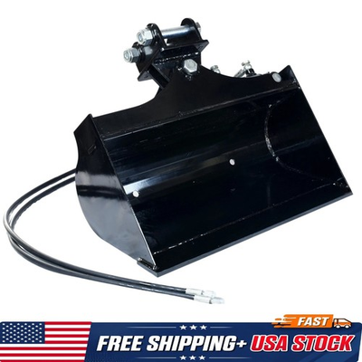 #ad 600mm Hydraulic Tilt Bucket for 1 1.5 Ton Mini Excavator Attachment NEW $260.99