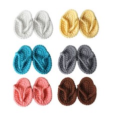 Newborn Photography Shoes Handmade Slippers Mini Crochet Baby Cute Little Shoes