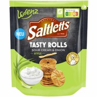 Lorenz Saltletts Tasty Rolls Sour Cream & Onion 130G Packung