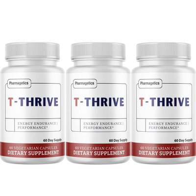 T-Thrive - Performance & Endurance Support, Energy Supplement- 3 Bottles