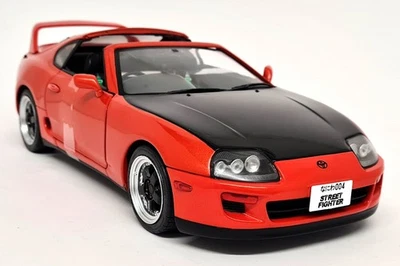 Solido 1/18 - Toyota Supra MK4 A80 Streetfighter Orange 1998 Diecast Model Car - Photo 1/4