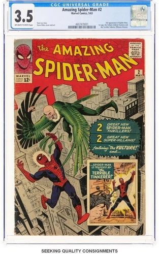 The Amazing Spider-Man #2 (Marvel Comics May 1963) CGC 3.5