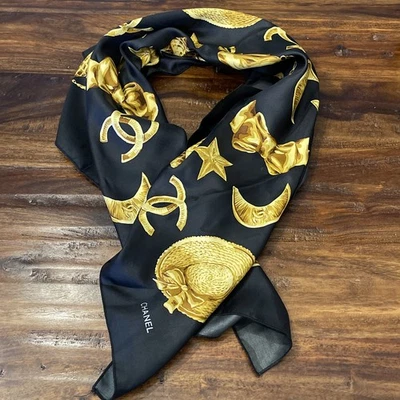CHANEL Silk Scarves & Wraps for Women with Vintage for sale - eBay