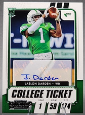2021 Panini Contenders Jaelon Darden Rookie RC Auto College Ticket Seattle
