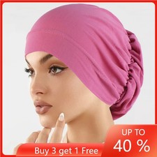 Women Hijab Turban Inner Hat Head Wrap Muslim Beanie Cap Hair Loss Chemo Bonnet