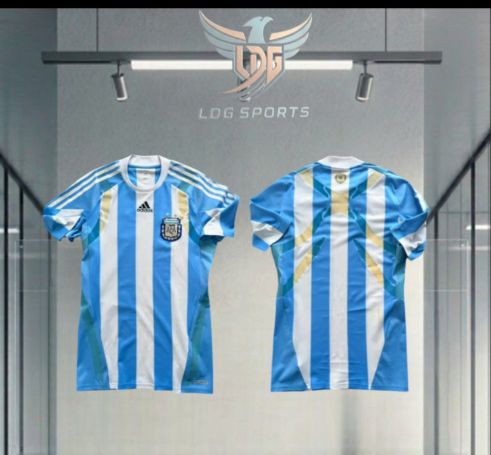 Argentina 2010 Match Worn TechFit Player Issue Short Sleeve