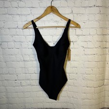 NEW SKIMS Body Plunge Bodysuit Medium Onyx Black BD-THG-9105 Womens Shapewear