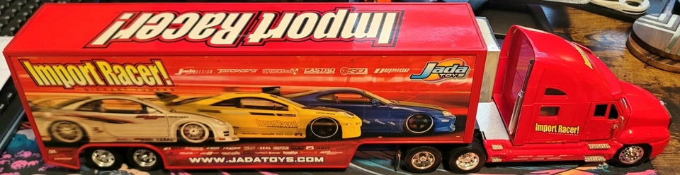 Remolque fundido a presión Jada 1:32 Kenworth T2000 Hot Rigz Import Racer 1/32 raro JDM  Foto 3 de 4