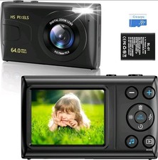 Lightweight 64MP Digital Camera with 18X Optical Zoom-Capture Life's Moments NEW