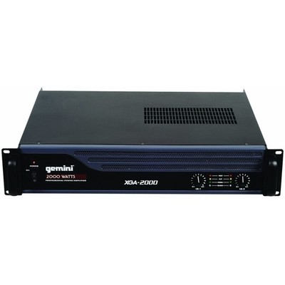 Gemini XGA-2000 Pro Equipment Mountable 2000W Watt Amplifiers for DJs PA Systems
