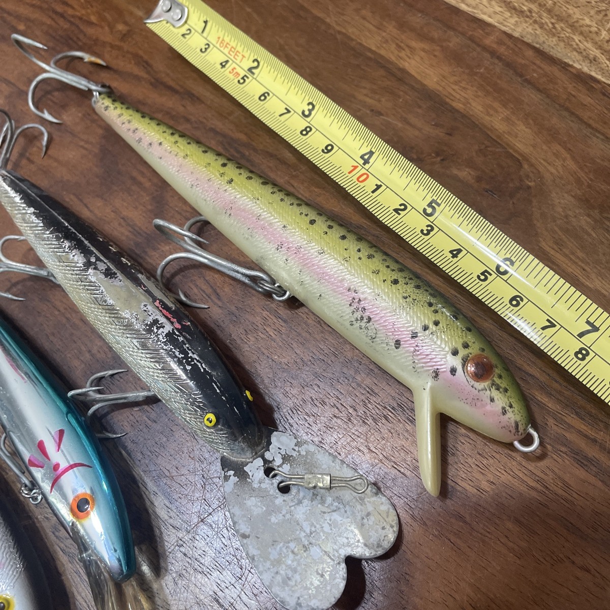 5* Leurre de pêche ancien Jerkbait. Cordell 7. Rapala Husky Jerk