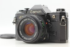  Exc 5  Canon AE-1 Black 35mm SLR Film Camera New FD 50mm F/1.8 From JAPAN