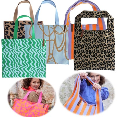Exklusive Shopper Schultertasche Umhängetasche Einkaufstasche Strandtasche Print
