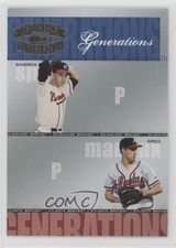 2004 Donruss Throwback Threads Generations Warren Spahn Greg Maddux HOF 0xy0